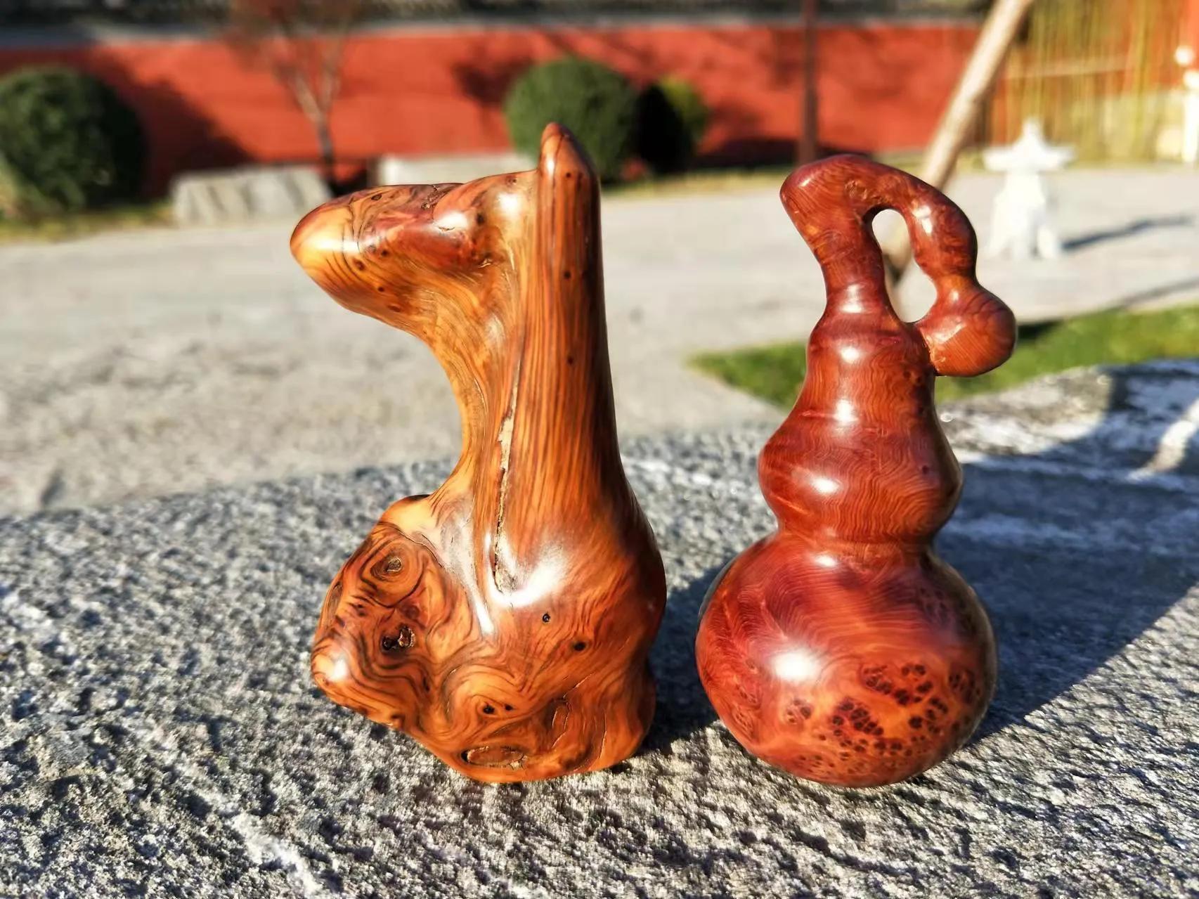 怎么盘玩琥珀木手把件,怎样盘玩榆木把件