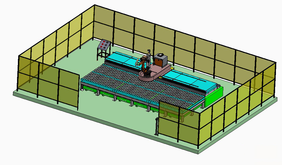 激光焊接切割机器人,激光焊接机器人自动扫描