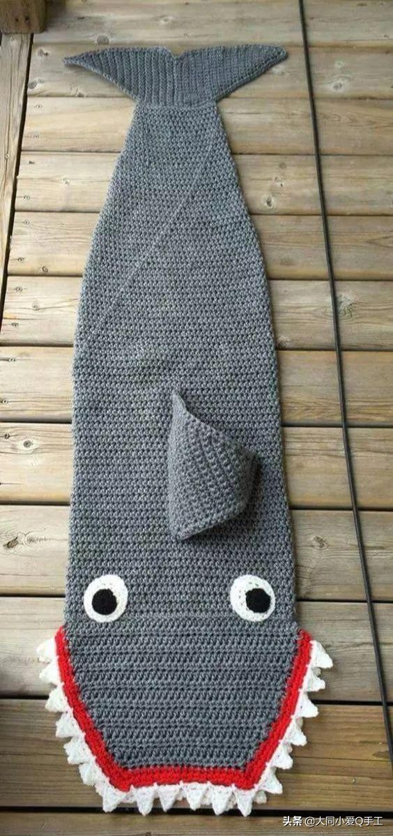 美人鱼睡袋钩编,钩织睡袋