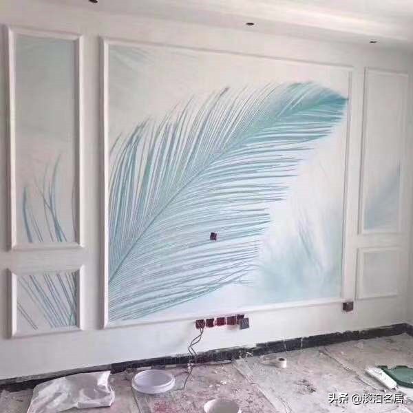 复古美式背景墙石膏线预算,石膏线背景墙如何做才能有层次