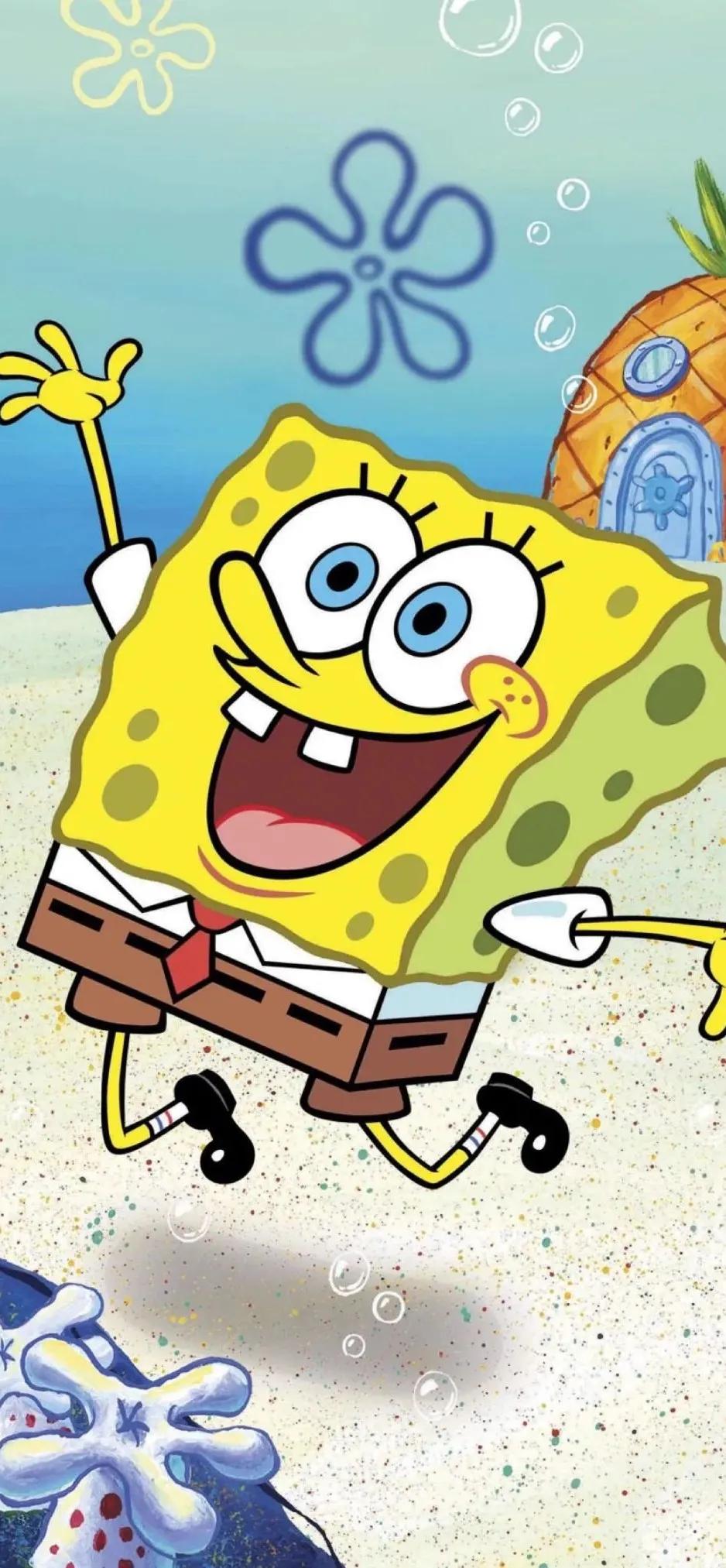 2021最火可爱壁纸海绵宝宝,壁纸手机可爱海绵宝宝