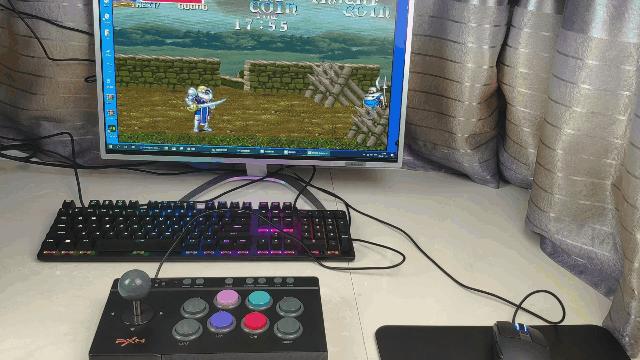 莱仕达街机摇杆视频,格斗游戏和动作游戏