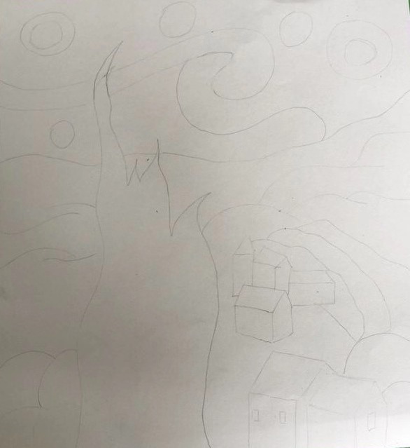 用油画棒画的星空画超级好看,用油画棒画星空不用星空粉