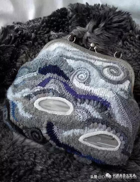 厉害了，极美爱尔兰钩花包包，看了这个才是真服气