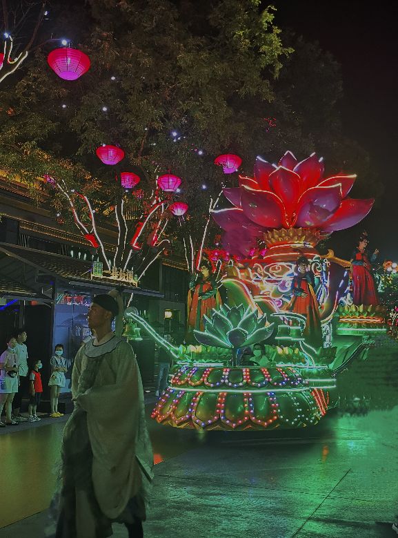 大唐不夜城夜景手机拍摄,大唐不夜城手机能拍出什么效果