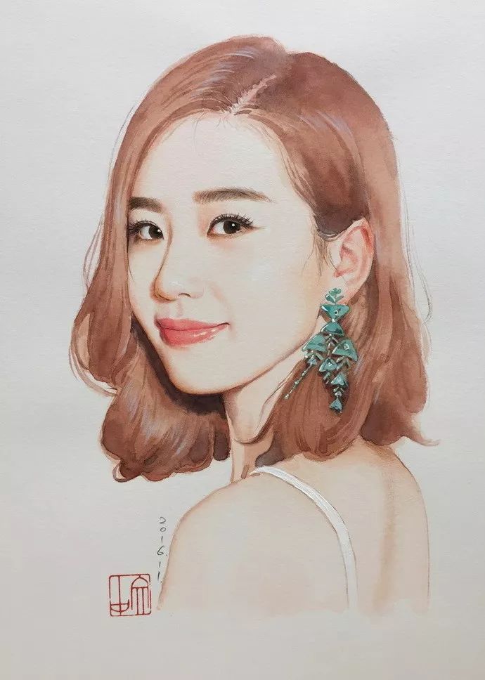 比起打印画,美院毕业的他,笔下这种彩铅水彩画才好看哭了~