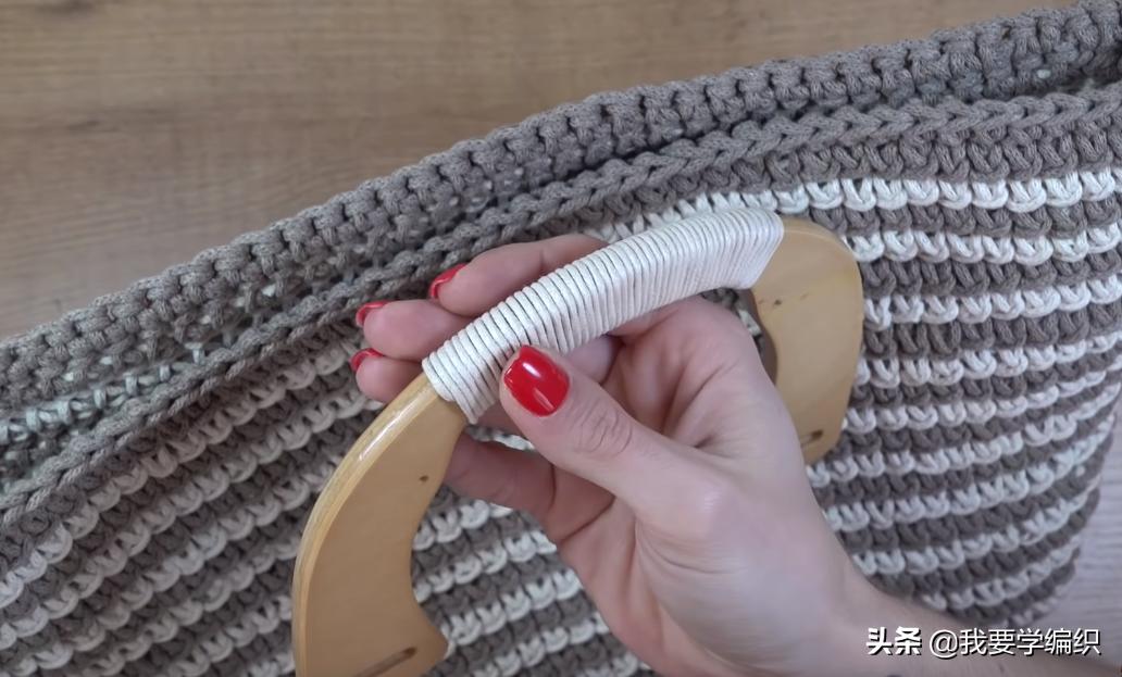 手提包编织教程易学,编织手提包的做法