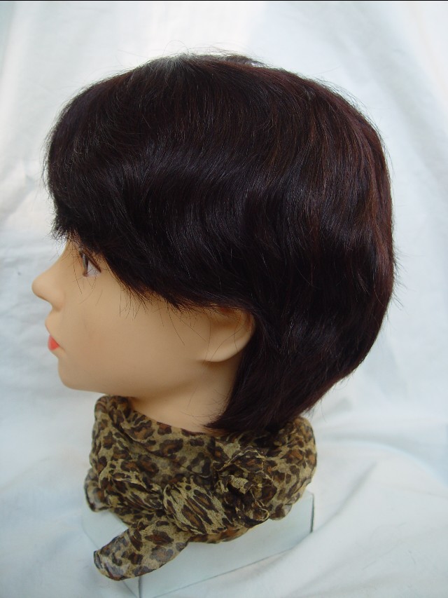 遮盖白发假发真发,遮白发神器假发无刘海