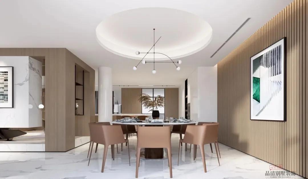700平米现代轻奢装修效果图,大户型现代轻奢设计