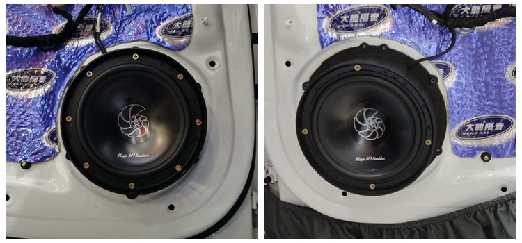 11款奥迪a6l音响改装海螺3分频,奥迪a6改装丹拿汽车音响多少钱