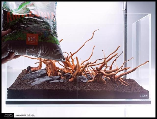 ada风格造景用什么底砂,鱼缸造景ada风格
