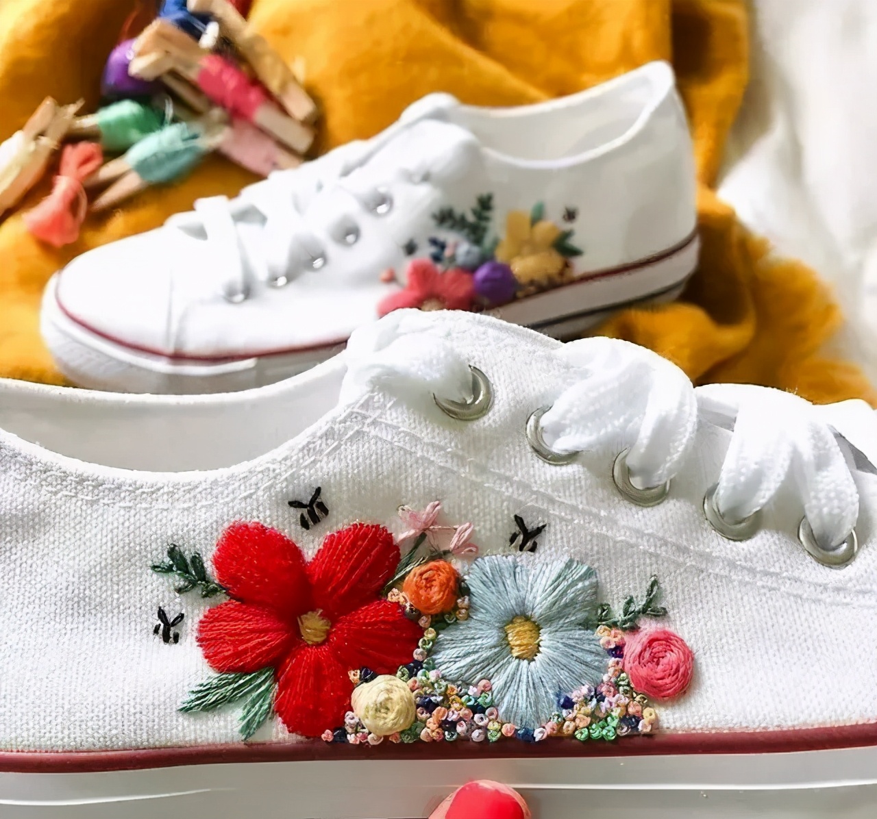 穿腻了小白鞋可以这样来改造,教你把小白鞋变潮流