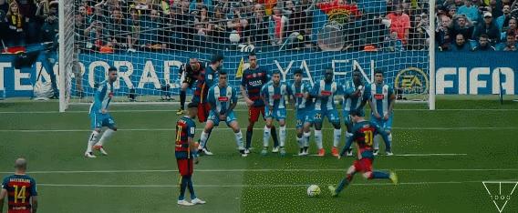 梅西进球技术解析,梅西任意球原理