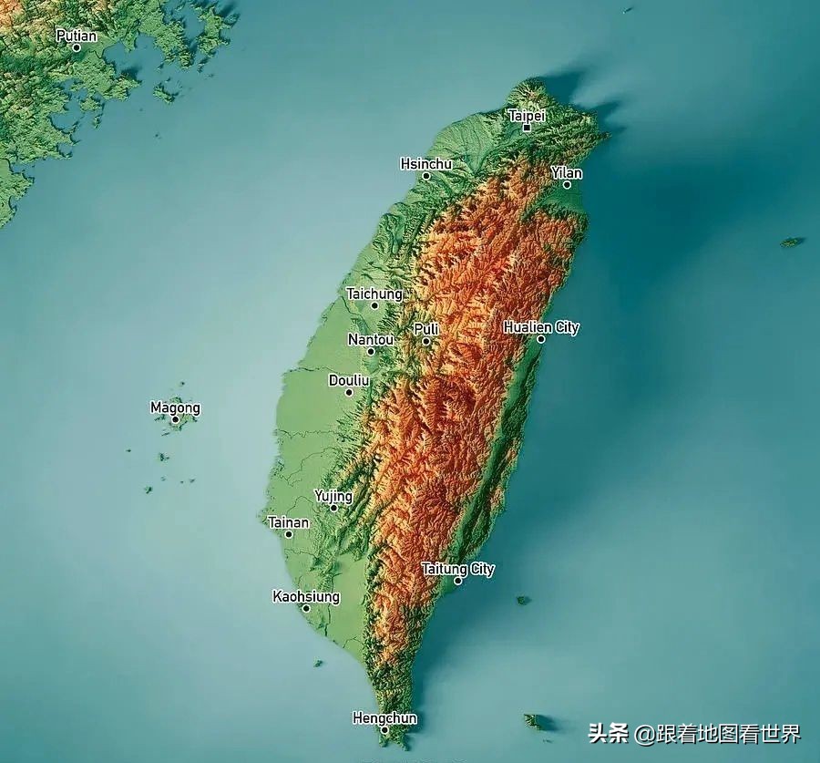 台湾的地理特征,台湾岛地形以什么为主分布在哪