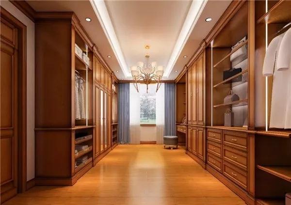 衣帽间原木定制,雨杉实木