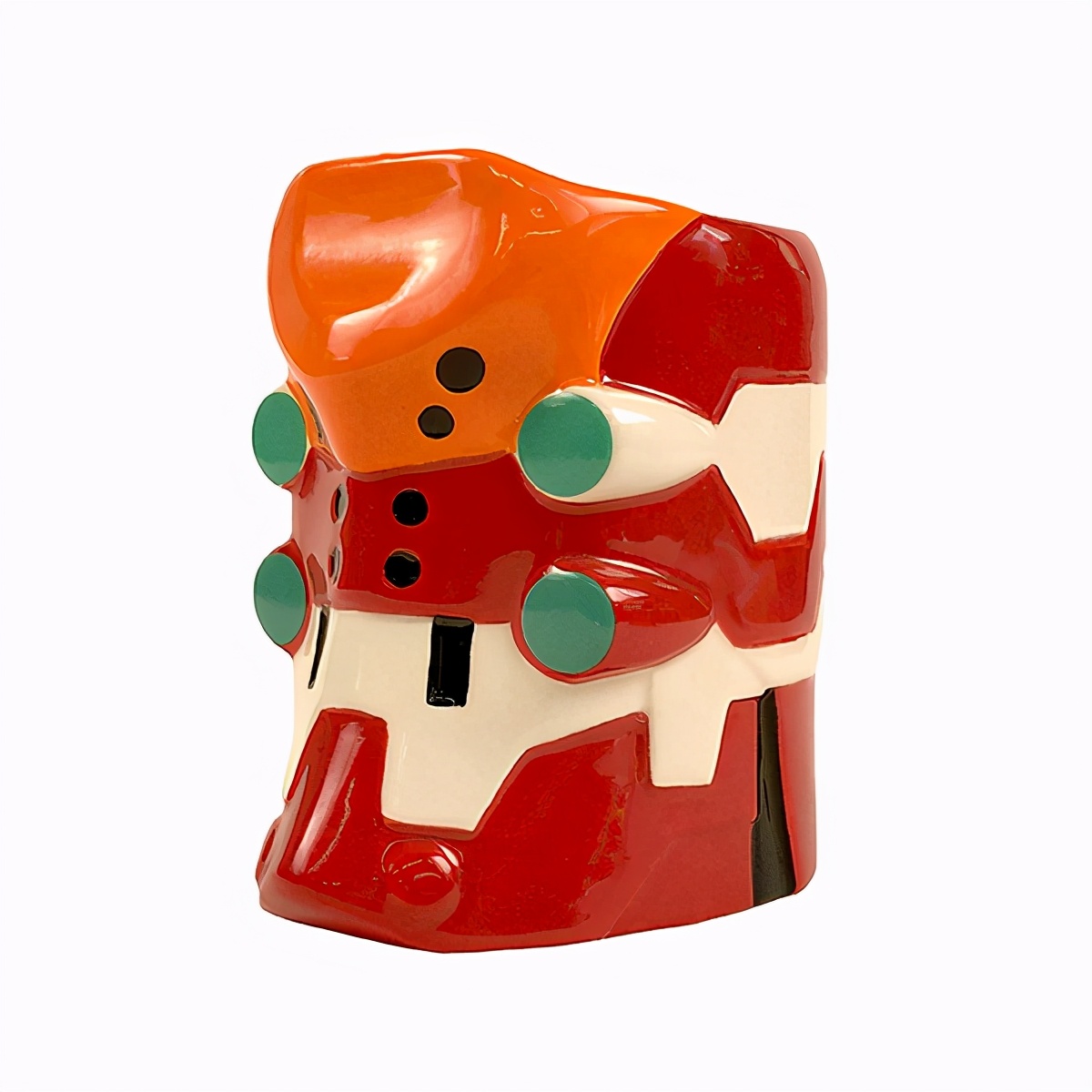 模玩周边：《新世纪福音战士》初号机/贰号机头部造型马克杯