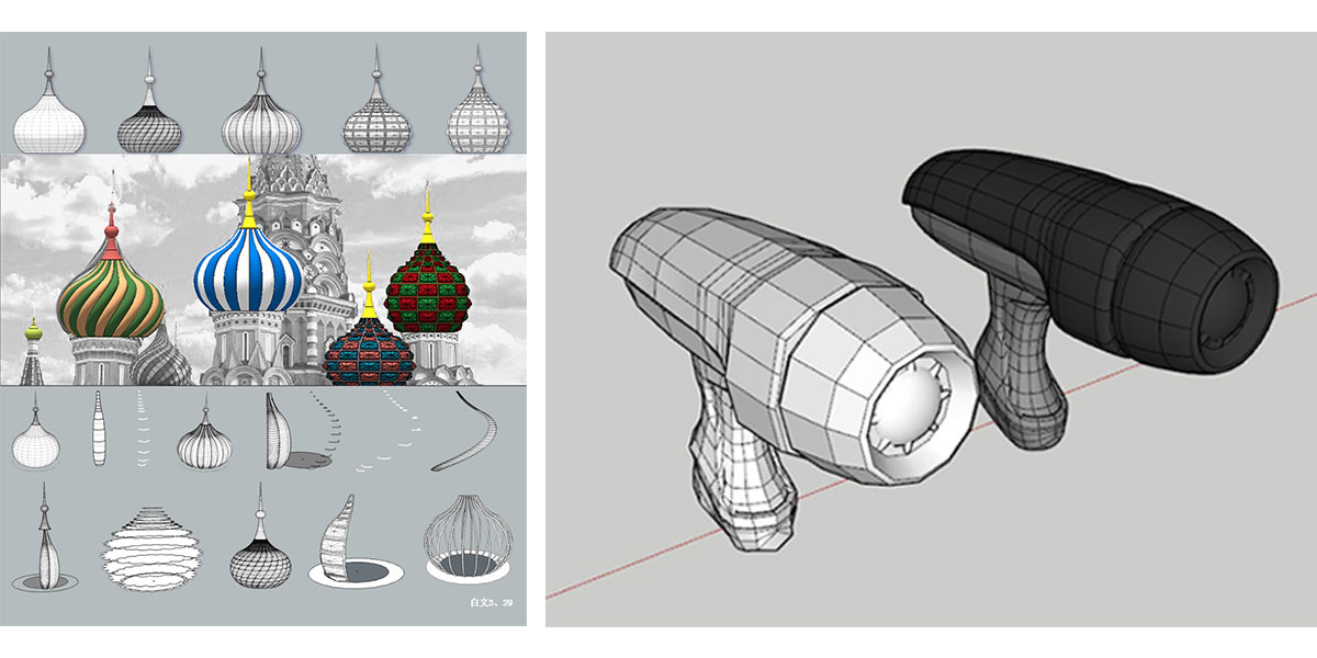 sketchup建筑模型轻量化,sketchup适合新手练习的模型