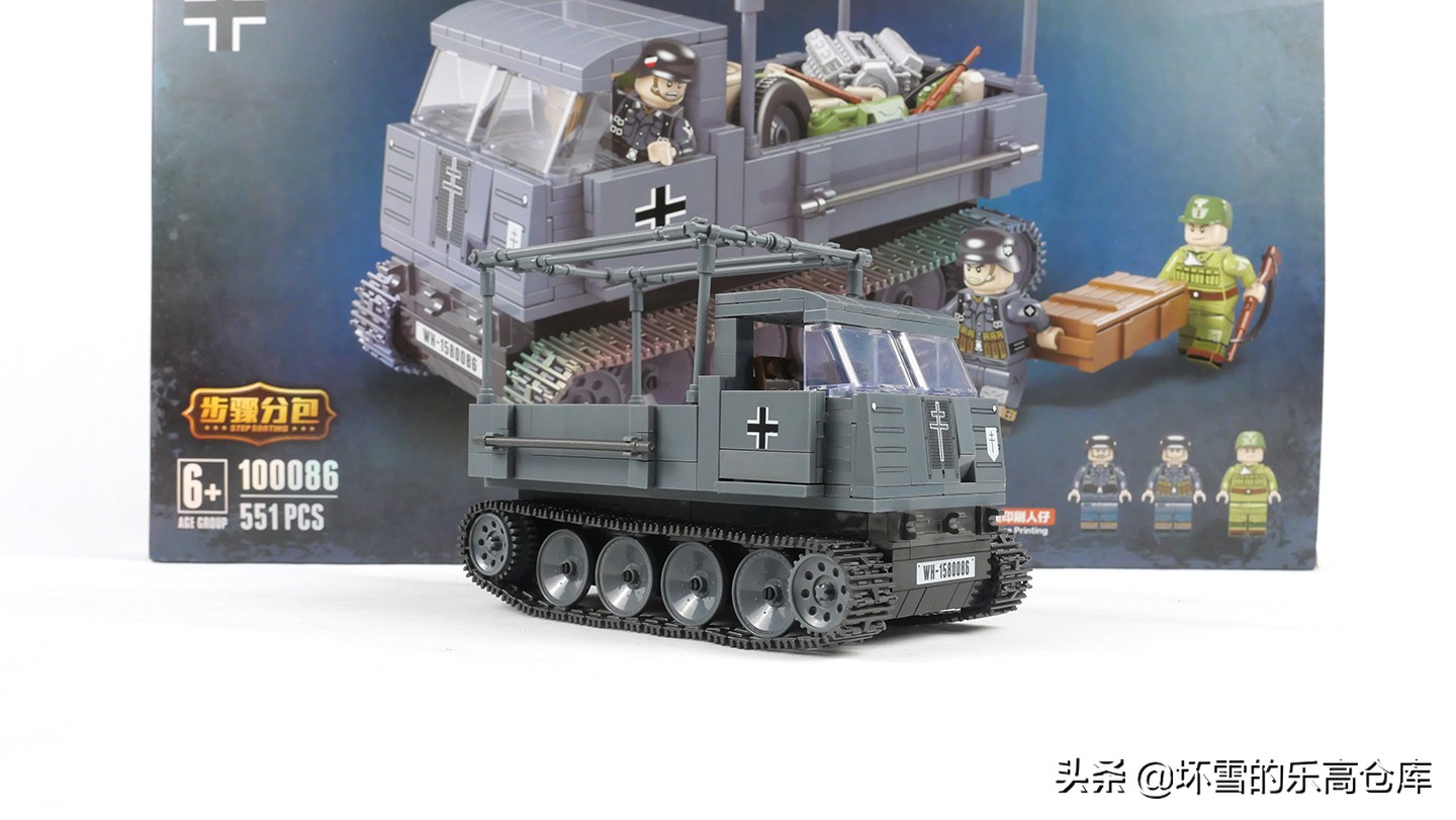 用积木还原二战,二战德军运输车积木