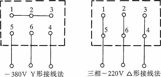 4极6极双速电机正确接线方法,高低速双速三相电机接线实物图