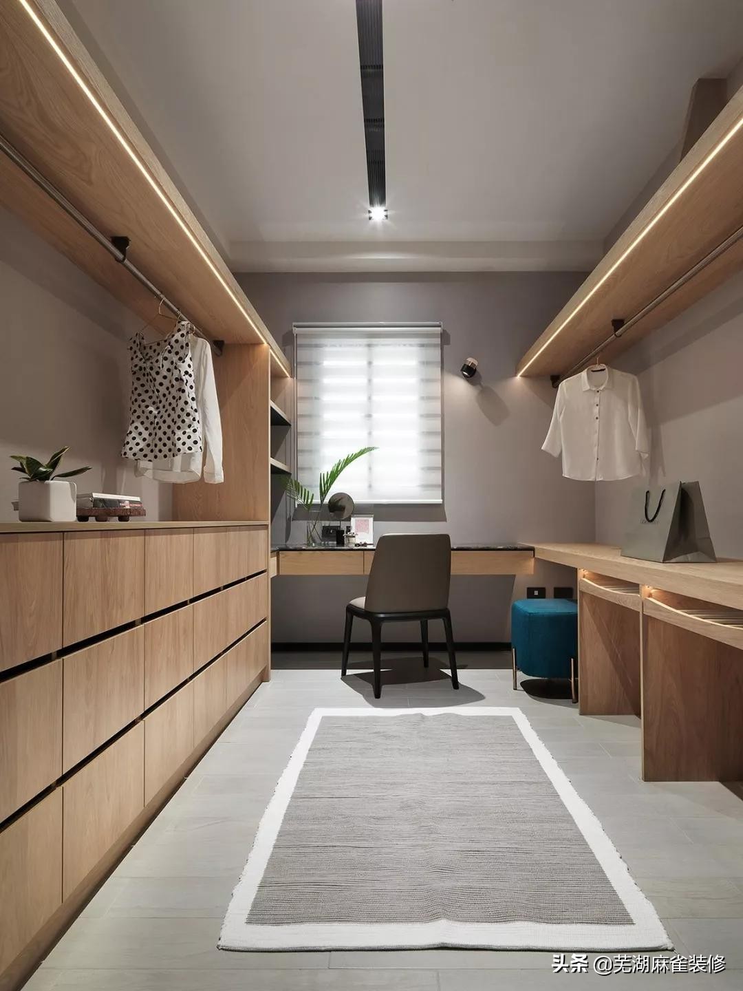 芜湖麻雀装饰30套案例告诉你，衣帽间怎么设计最好用
