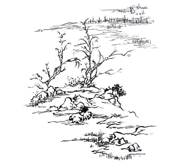 画山教程,学习画山的各种画法