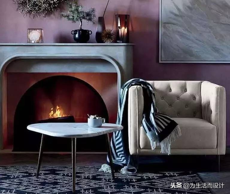 壁炉带给生活一种无法忘怀的情调,冬日氛围感壁炉