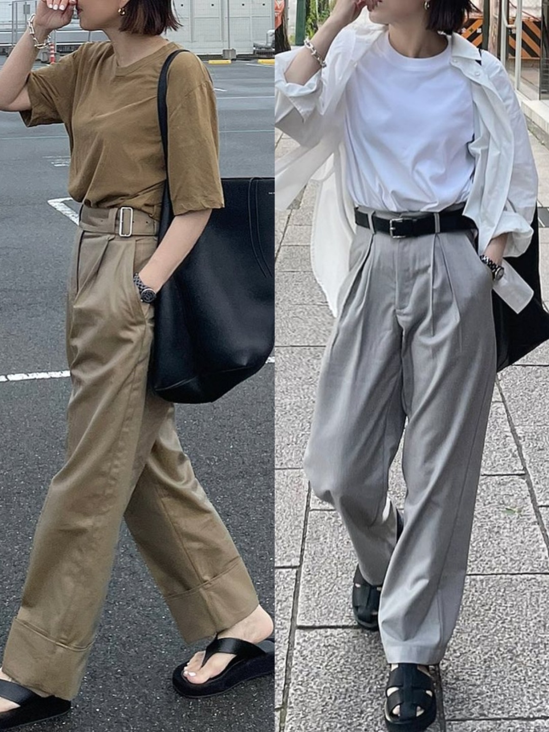 三七分穿搭女生高个子,九分小个子穿法