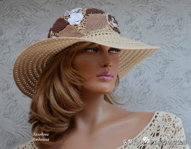 有气质的遮阳帽钩织教程,钩织遮阳帽全教程