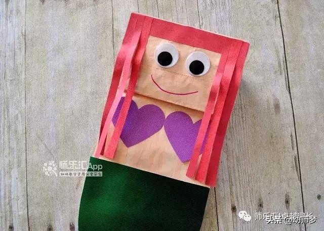 环保纸袋手工创意创作思路,幼儿纸袋手工环保创意图片