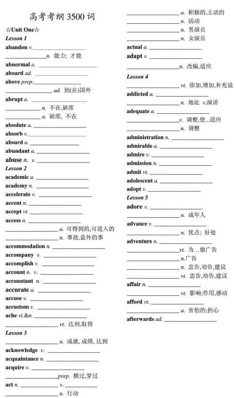 背单词技巧十天背完3500英语单词,背熟高中英语3500单词能上100吗