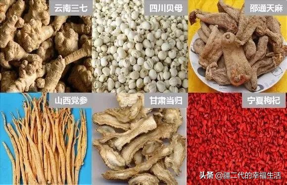 各个省份的道地药材,全国道地药材品种分布