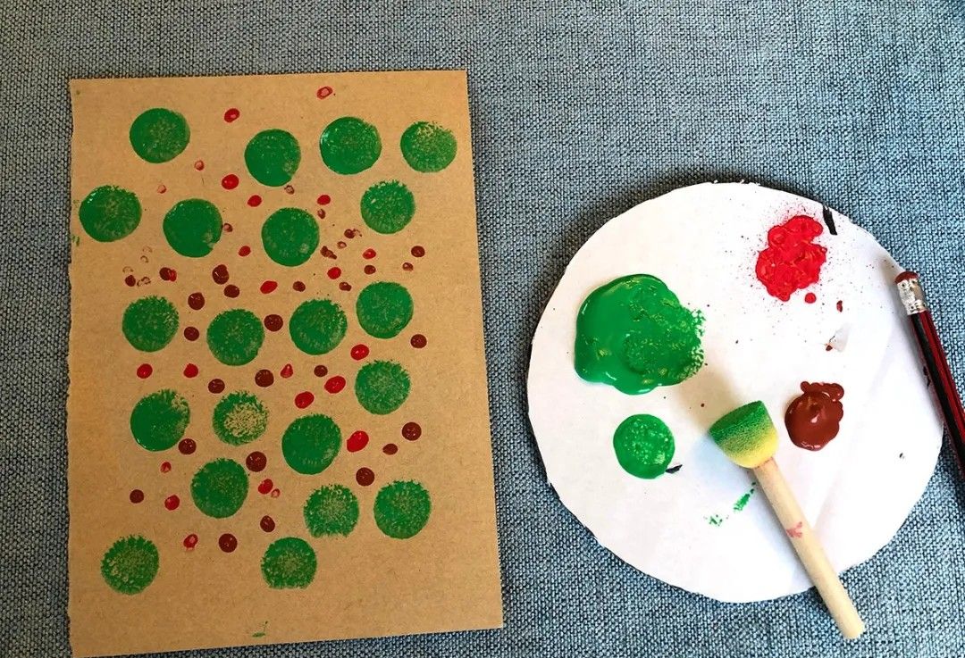 圣诞树卡片手工制作,简单圣诞树画法手绘