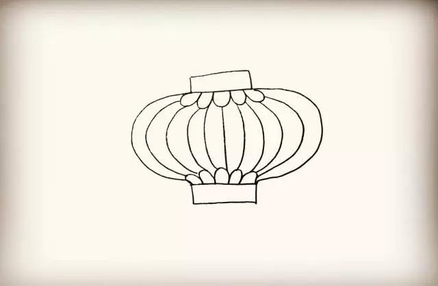 大红灯笼的简笔画法,怎么画灯笼的简笔画大全