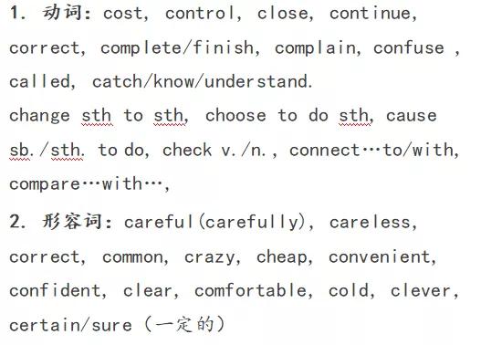 中考英语单词高频词汇总图片,中考英语首字母高频单词