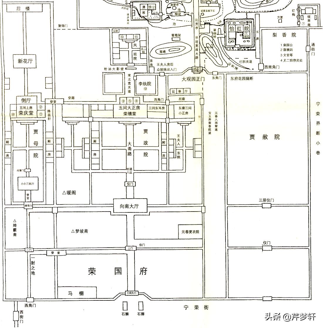红楼梦荣国府大致结构,红楼梦论荣国府兴衰