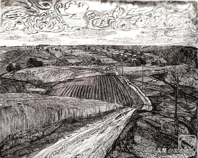 德国风景素描大全,东欧风景素描