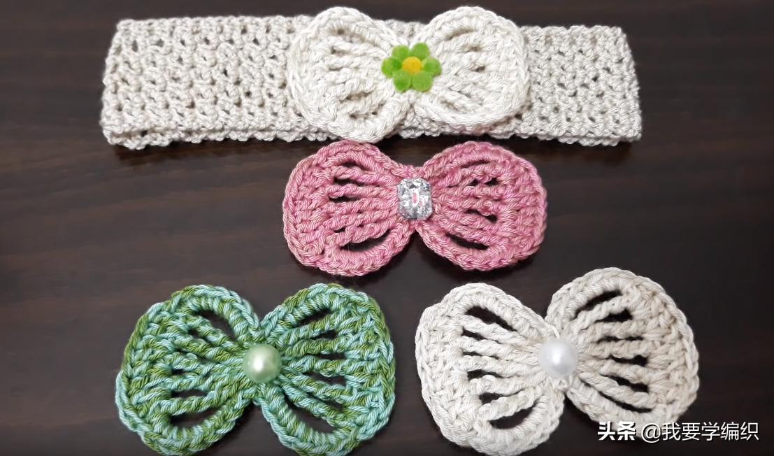 蝴蝶结发饰简单造型,小蝴蝶结发饰diy教程一次性