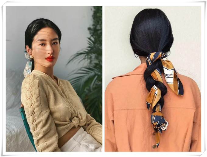 半披发编发教程减龄,可披可扎的中长编发