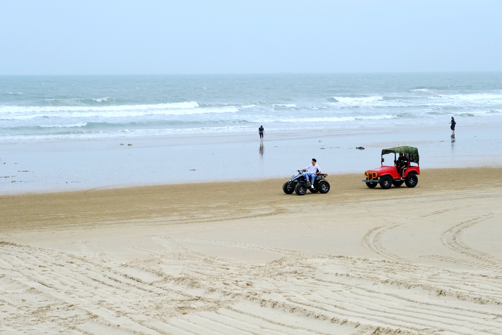 福建六鳌翡翠湾醉美沙滩,六鳌翡翠湾海滩