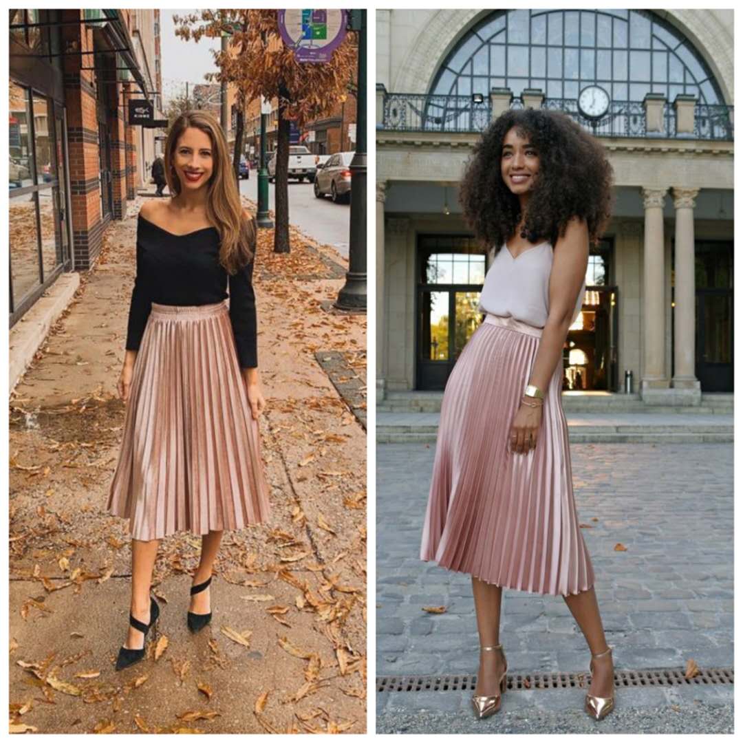 小肚子大适合穿百褶裙还是一步裙,百褶裙显小腹