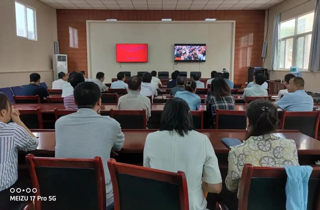 杨凌示范区组织收听收看庆祝中国*产党共**成立100周年大会实况转播