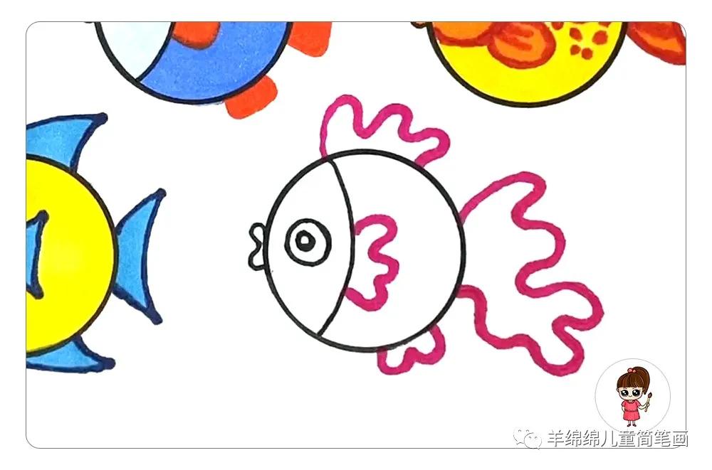 如何画100种小鱼简笔画,简单漂亮的小鱼简笔画
