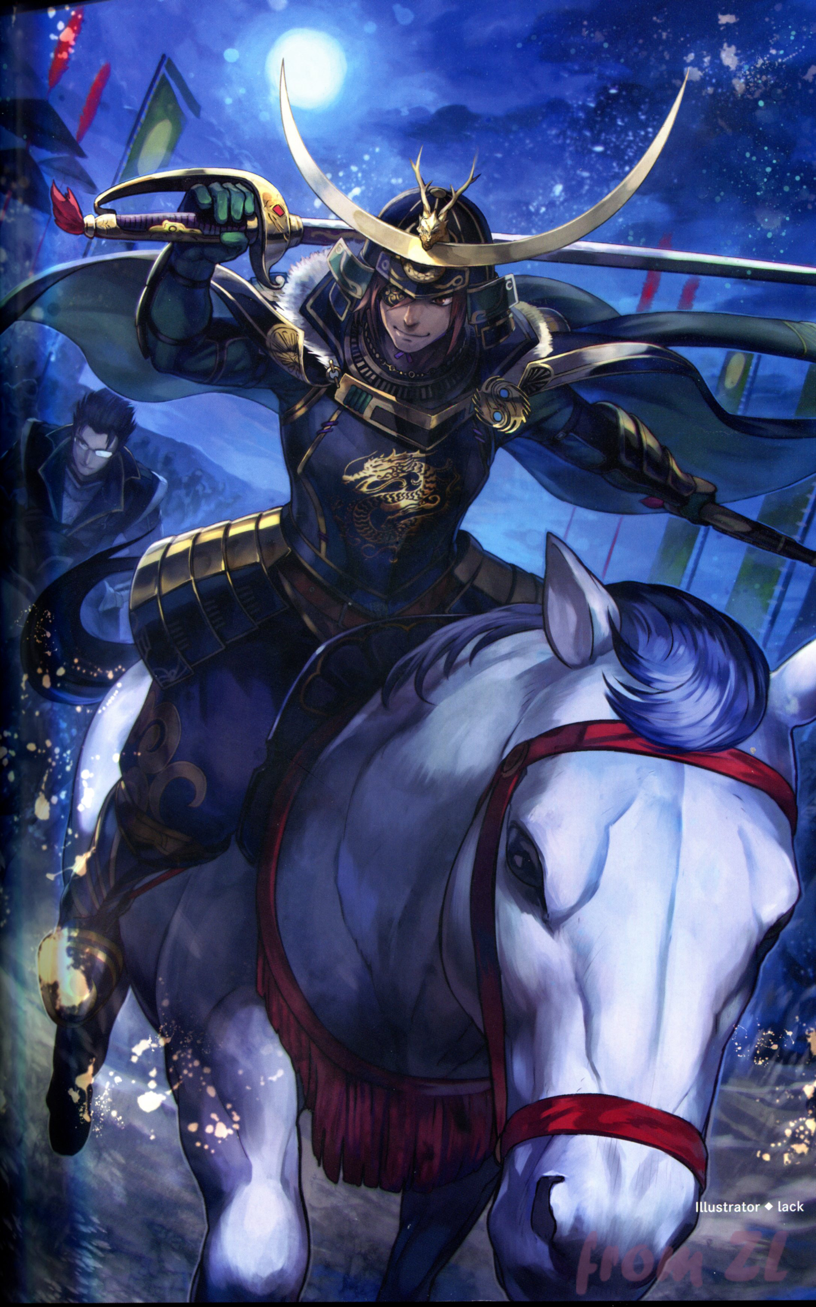 战国无双4设定角色原画集，神无双极意55名武将CG插画壁纸欣赏