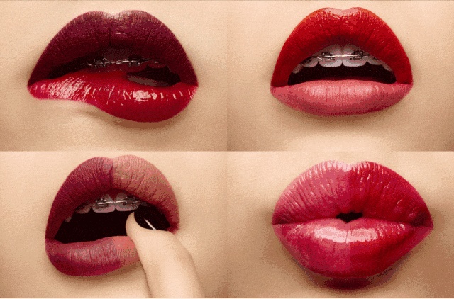 口红和牙齿,口红cp