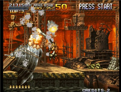 街机合金弹头boss大全,合金弹头2双人同屏恐怖彩蛋