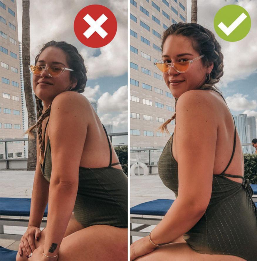 最好看又不显胖的拍照姿势,拍照怎么摆pose不显胖