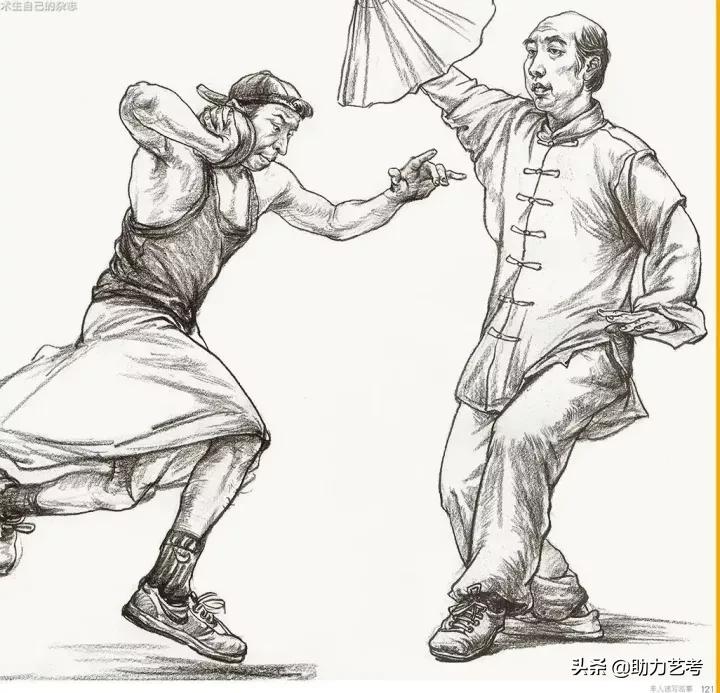 运动类速写场景校考,速写运动类画法