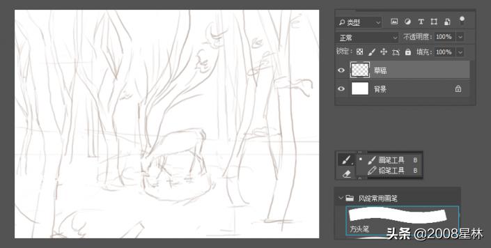 狮子亲吻小鹿插画,抬头望天空的小鹿插画