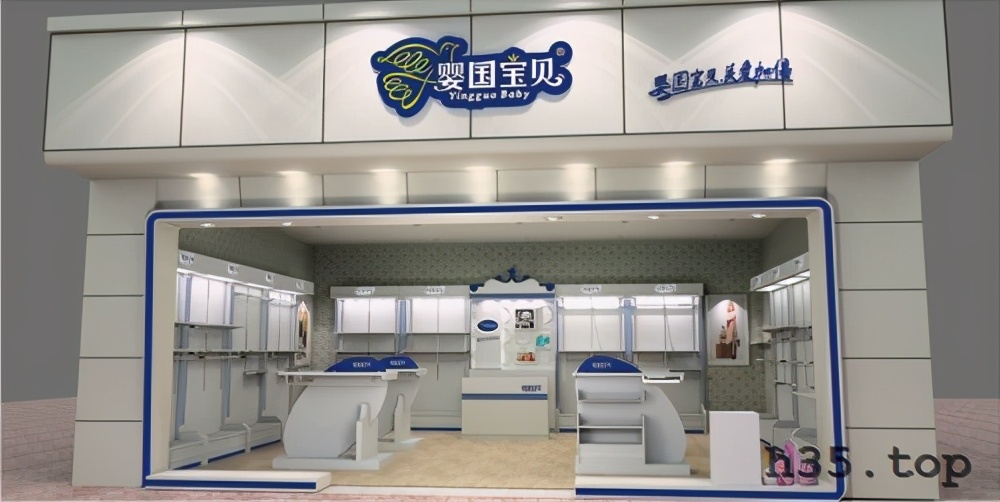 最新童装店双门头装修效果图,童装店怎么装修才有顾客