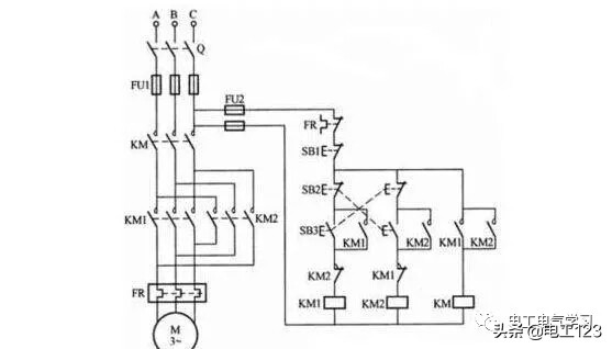 电机正反转控制线路原理,220v电机正反转原理